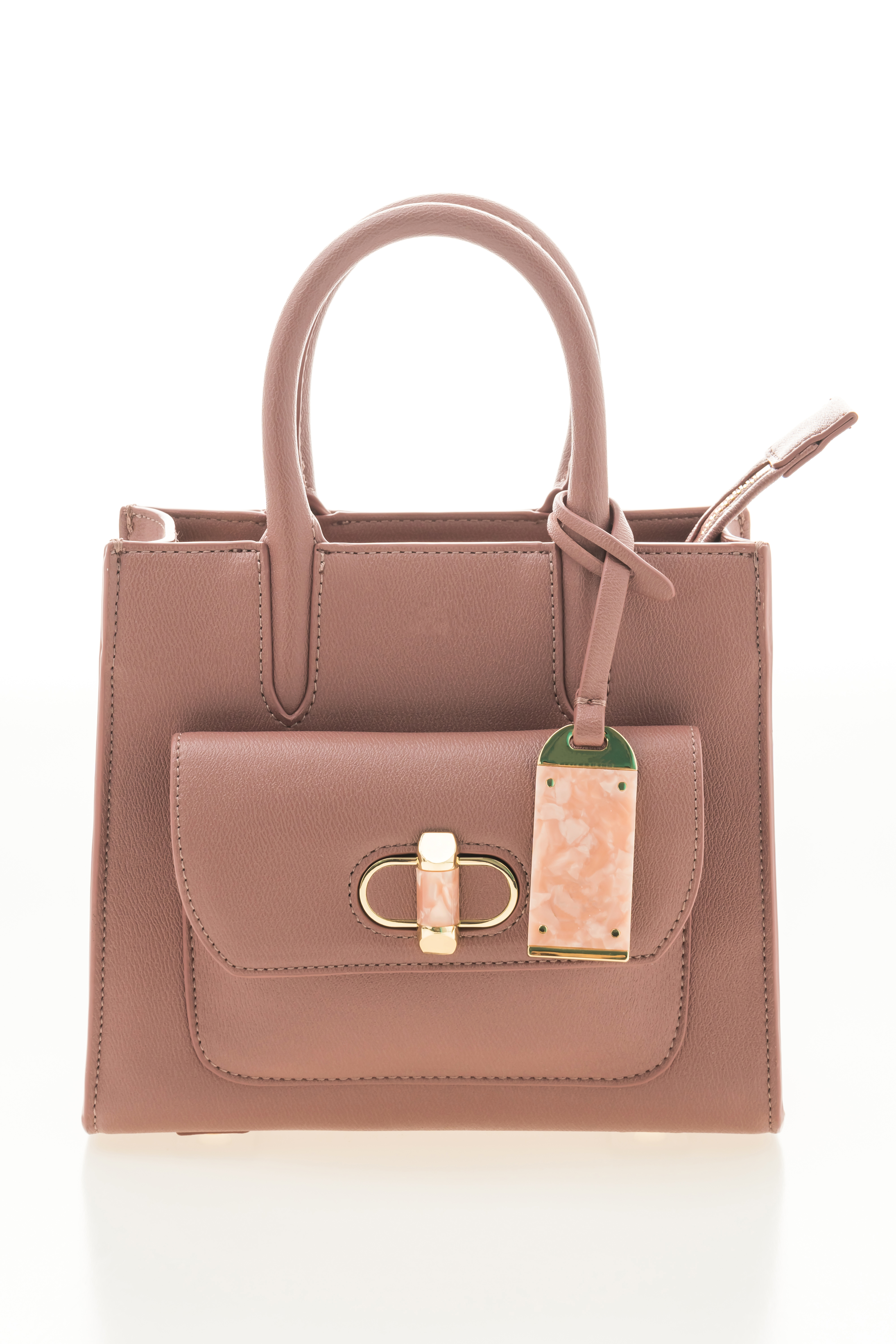 Rosewood Chic Structured Tote