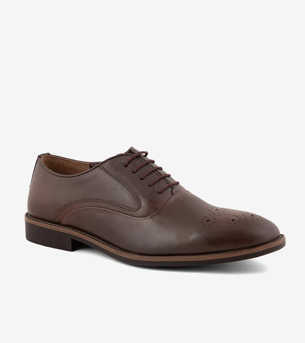 Premium Brown Leather Formal Shoes for Men thumbnail 1