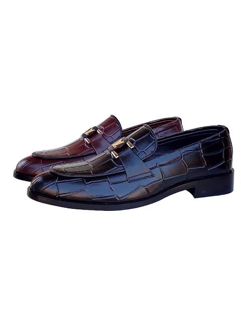 Women's Black Croc-Embossed Chunky Tassel Loafers thumbnail 4