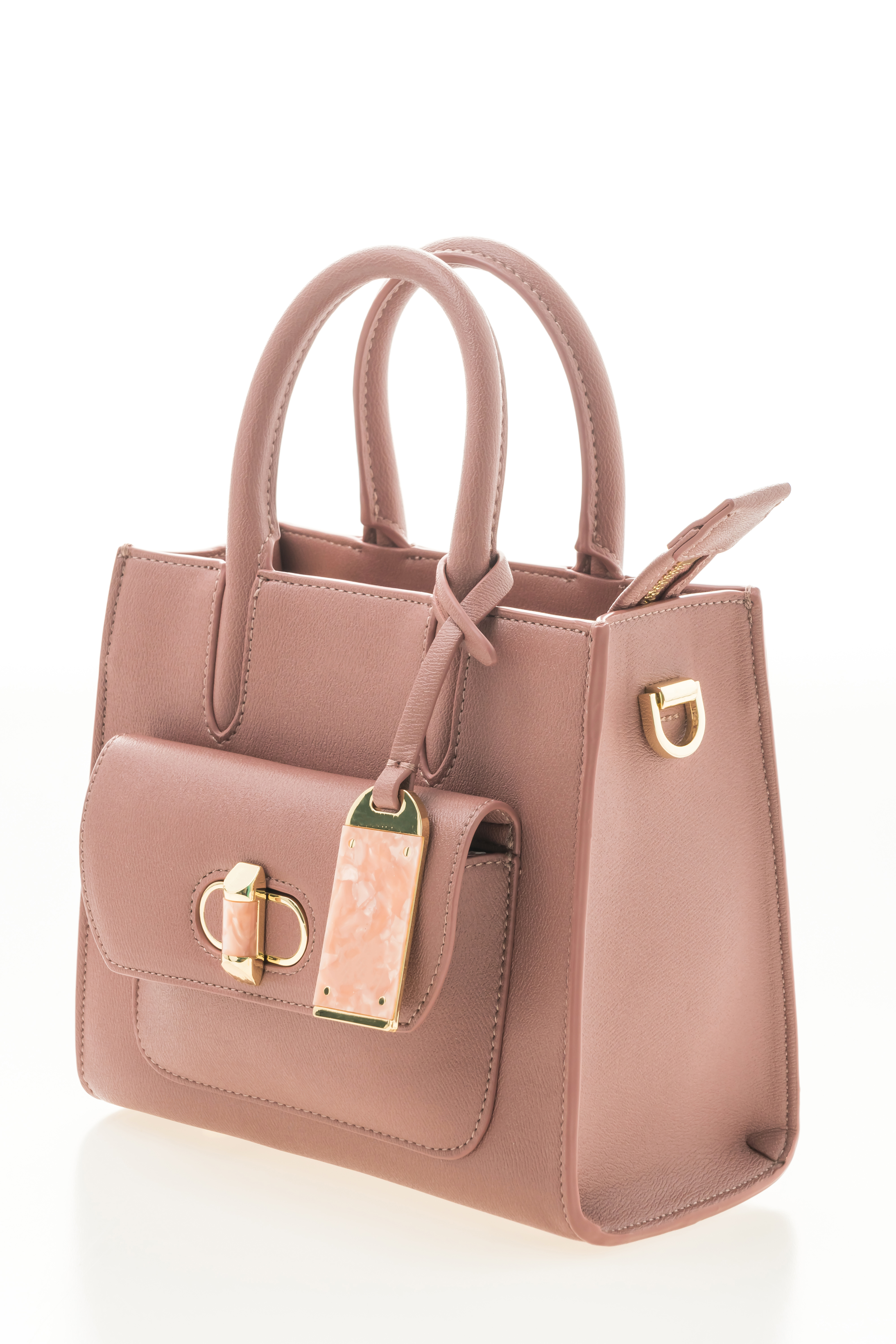 Rosewood Chic Structured Tote thumbnail 2