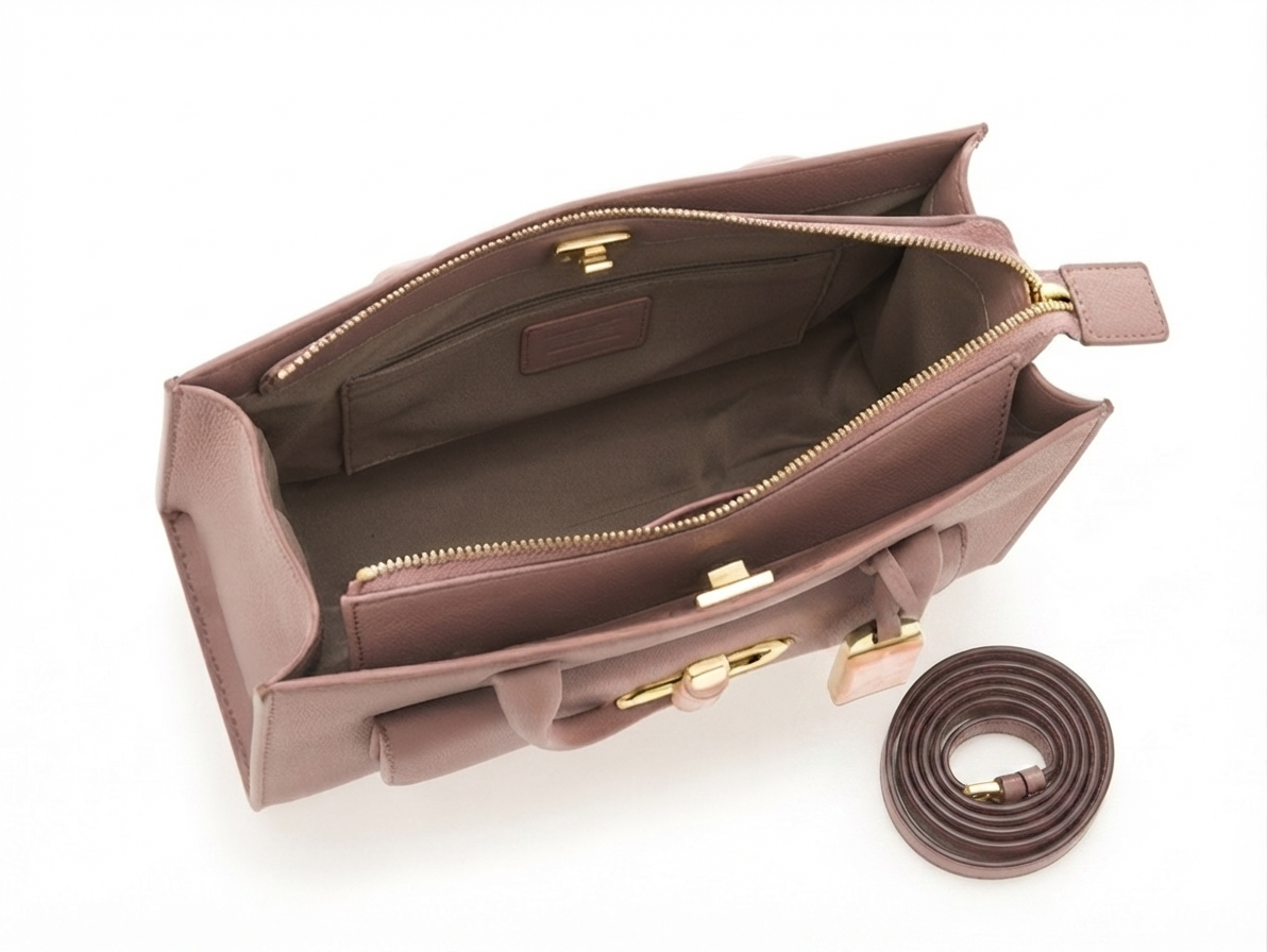 Rosewood Chic Structured Tote thumbnail 3