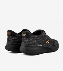 Men's XCEED Performance Knit Running Shoes – Black & Gold thumbnail 2