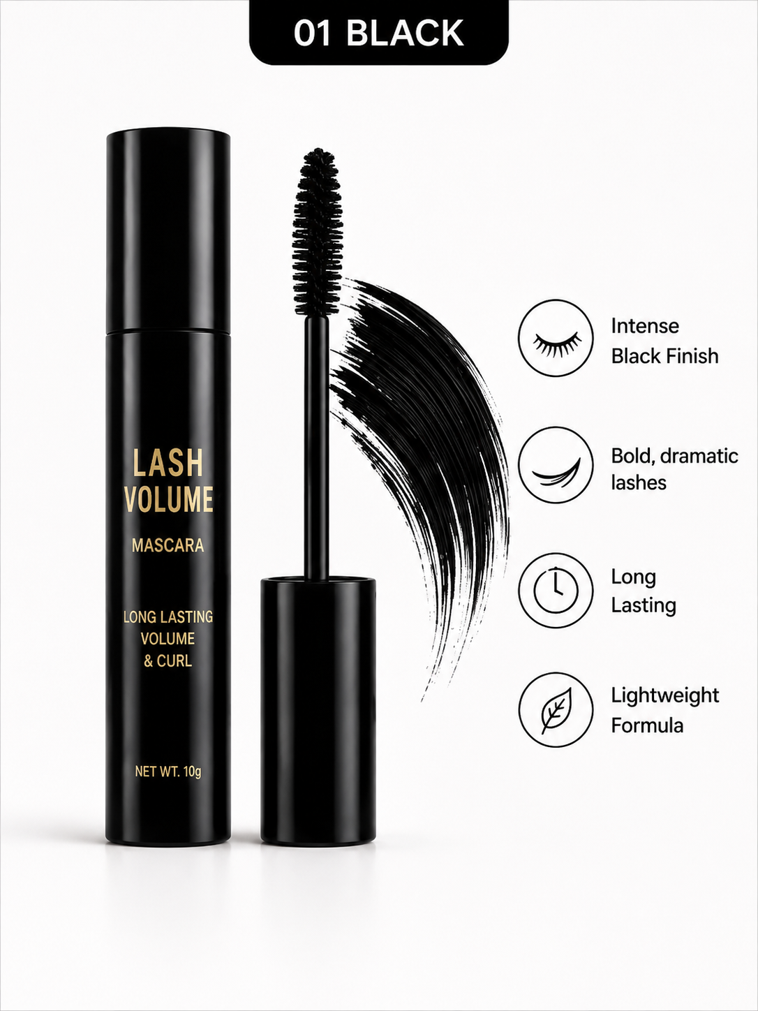 Clear Lash Volume Mascara – Long Lasting & Curl